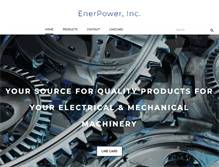 Tablet Screenshot of enerpower-inc.com